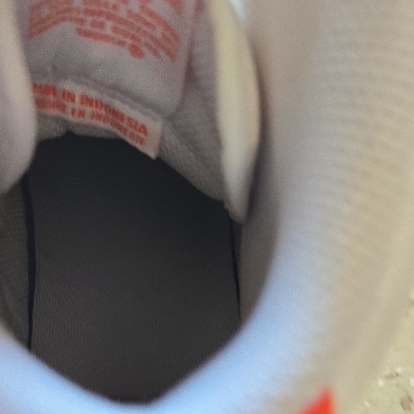 Nike Kids White and Orange High-Top Sneakers - Picture 8 of 12